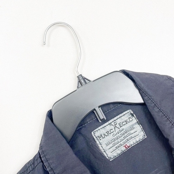 Marc Ecko Cut & Sew black short sleeve button down shirt - Picture 3 of 4